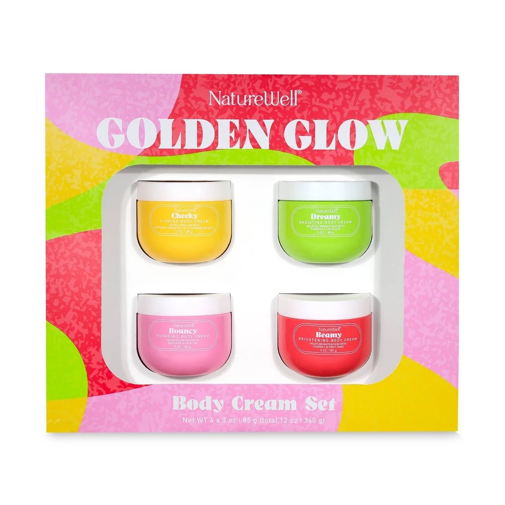 NatureWell Body Cream Golden Glow Pack Gift Set- 4pk/3oz - Bellso